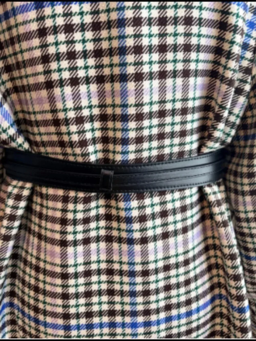 Women’s Wide Waist Belt with Slim Buckle Strap – Black, Brown or Coffee